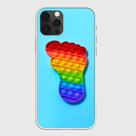 Чехол для iPhone 12 Pro Max с принтом ПОП ИТ СЛЕД НОГИ в городе Новоалтайск, Силикон |  | pop it | popit | антистресс | игрушка | нога | поп ит | попит | пузырчатая плёнка | пупырка | симпл димпл | симплдимпл | след