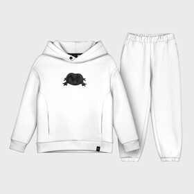 Детский костюм хлопок Oversize с принтом Настроение дождевой лягушки в городе Новоалтайск,  |  | Тематика изображения на принте: breviceps fuscus | desert rain frog | frog | plain rain frog | африканская дождевая лягушка | дождевая лягушка | жаба | земноводное | злое авокадо | лягуха | мемы | настроение | простая дождевая лягушка | сердитая