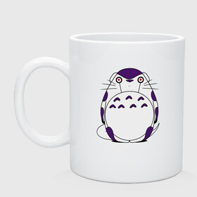Кружка керамическая с принтом Totoro Frieza в городе Новоалтайск, керамика | объем — 330 мл, диаметр — 80 мм. Принт наносится на бока кружки, можно сделать два разных изображения | Тематика изображения на принте: dragon ball | frieza | ghibli | japan | nature | neigbor | totoro | анимация | аниме | гибли | друг | животные | лес | манга | милый | миядзаки | мой сосед тоторо | мульт | мультфильм | природа | сосед | торияма | тоторо | фриза
