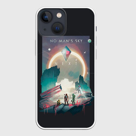Чехол для iPhone 13 mini с принтом NMS Next в городе Новоалтайск,  |  | game | games | no mans sky | no men sky | space | выжывалка | игра | игры | космические корабли | космический корабль | космос | ноу менс скай | планеты | путешествие | путешествия