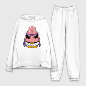 Женский костюм хлопок Oversize с принтом Totoro Majin Bu в городе Новоалтайск,  |  | dragon ball | ghibli | japan | majin bu | nature | totoro | анимация | аниме | гибли | друг | животные | лес | маджин буу | милый | мир | миядзаки | мой сосед тоторо | мульт | мультфильм | природа | сосед | тоторо | хаяо