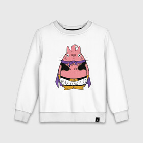 Детский свитшот хлопок с принтом Totoro Majin Bu в городе Новоалтайск, 100% хлопок | круглый вырез горловины, эластичные манжеты, пояс и воротник | dragon ball | ghibli | japan | majin bu | nature | totoro | анимация | аниме | гибли | друг | животные | лес | маджин буу | милый | мир | миядзаки | мой сосед тоторо | мульт | мультфильм | природа | сосед | тоторо | хаяо