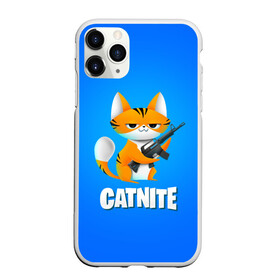 Чехол для iPhone 11 Pro матовый с принтом Catnite в городе Новоалтайск, Силикон |  | cs go | fortnite | кот | котик | смешной кот | смешной фортнайт | фортнайт | шутер