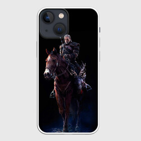Чехол для iPhone 13 mini с принтом Plotka & Geralt в городе Новоалтайск,  |  | geralt | plotka | the witcher | wild hunt | witcher 3 | ведьмак | ведьмак 3 | геральт | дикая охота | плотва