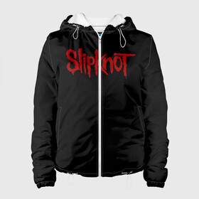 Женская куртка 3D с принтом Slipknot (+Спина) в городе Новоалтайск, ткань верха — 100% полиэстер, подклад — флис | прямой крой, подол и капюшон оформлены резинкой с фиксаторами, два кармана без застежек по бокам, один большой потайной карман на груди. Карман на груди застегивается на липучку | slipknot | лого | музыка | надпись | рок | текст | типография