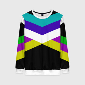 Женский свитшот 3D с принтом Полосы в городе Новоалтайск, 100% полиэстер с мягким внутренним слоем | круглый вырез горловины, мягкая резинка на манжетах и поясе, свободная посадка по фигуре | геометрия | линии | минимализм | полосы | цвета