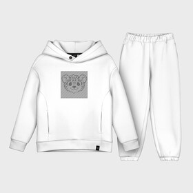 Детский костюм хлопок Oversize с принтом Tiger Cub illusion в городе Новоалтайск,  |  | Тематика изображения на принте: art | illusion | арт | иллюзия | линии | надпись | оптическая | оптическая иллюзия