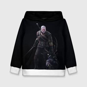 Детская толстовка 3D с принтом The Witcher в городе Новоалтайск, 100% полиэстер | двухслойный капюшон со шнурком для регулировки, мягкие манжеты на рукавах и по низу толстовки, спереди карман-кенгуру с мягким внутренним слоем | Тематика изображения на принте: geralt | the witcher | wild hunt | witcher 3 | ведьмак | ведьмак 3 | геральт | дикая охота