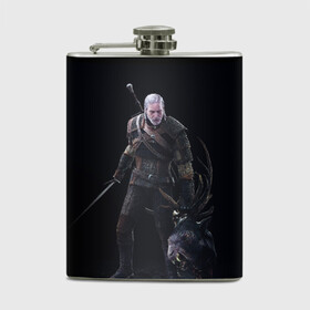 Фляга с принтом The Witcher в городе Новоалтайск, металлический корпус | емкость 0,22 л, размер 125 х 94 мм. Виниловая наклейка запечатывается полностью | Тематика изображения на принте: geralt | the witcher | wild hunt | witcher 3 | ведьмак | ведьмак 3 | геральт | дикая охота