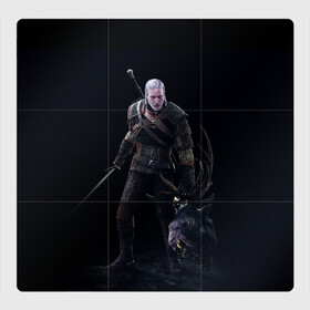 Магнитный плакат 3Х3 с принтом The Witcher в городе Новоалтайск, Полимерный материал с магнитным слоем | 9 деталей размером 9*9 см | Тематика изображения на принте: geralt | the witcher | wild hunt | witcher 3 | ведьмак | ведьмак 3 | геральт | дикая охота