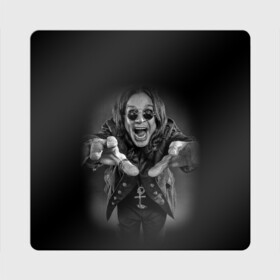 Магнит виниловый Квадрат с принтом OZZY OSBOURNE в городе Новоалтайск, полимерный материал с магнитным слоем | размер 9*9 см, закругленные углы | Тематика изображения на принте: black | black sabbath | dark | fear | hand | metal | music | osbourne | punk | rock | дедушка | металл | музыка | озборн | оззи | панк | рок | ужас | черный