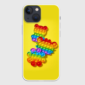 Чехол для iPhone 13 mini с принтом АНТИСТРЕСС ПОП ИТ | POP IT в городе Новоалтайск,  |  | pop it | popit | антистресс | игрушка | поп ит | попит | пузырчатая плёнка | пупырка | симпл димпл | симплдимпл