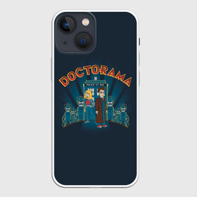 Чехол для iPhone 13 mini с принтом Doctorama в городе Новоалтайск,  |  | doctor who | futurama | serial | доктор кто | путешествия во времени | сериал | сериалы | фантастика | футурама