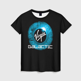Женская футболка 3D с принтом Virgin Galactic / Вирджин Галактик в городе Новоалтайск, 100% полиэфир ( синтетическое хлопкоподобное полотно) | прямой крой, круглый вырез горловины, длина до линии бедер | astronautics | space | usa | америка | виргин галактик | вирджин галактик | космическая компания | космические полеты | космонавтика | космос | полеты | про космо