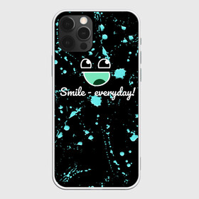 Чехол для iPhone 12 Pro Max с принтом Smile Evereday - Улыбайся ! в городе Новоалтайск, Силикон |  | кислота | подарок | пятна | смайл | улыбка
