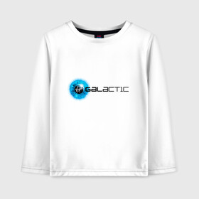 Детский лонгслив хлопок с принтом Virgin Galactic logo в городе Новоалтайск, 100% хлопок | круглый вырез горловины, полуприлегающий силуэт, длина до линии бедер | logo | вирджин галактик | космос
