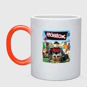 Кружка хамелеон с принтом ROBLOX | РОБЛОКС (Z) в городе Новоалтайск, керамика | меняет цвет при нагревании, емкость 330 мл | game | gamer | roblox | robo | simulator | игра | конструктор | роблок | роблокс | робо | симулятор | строительство | фигура