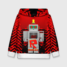 Детская толстовка 3D с принтом ROBO | ROBLOX | РОБЛОКС (Z) в городе Новоалтайск, 100% полиэстер | двухслойный капюшон со шнурком для регулировки, мягкие манжеты на рукавах и по низу толстовки, спереди карман-кенгуру с мягким внутренним слоем | Тематика изображения на принте: game | gamer | roblox | robo | simulator | игра | конструктор | роблок | роблокс | робо | симулятор | строительство | фигура