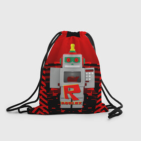 Рюкзак-мешок 3D с принтом ROBO | ROBLOX | РОБЛОКС (Z) в городе Новоалтайск, 100% полиэстер | плотность ткани — 200 г/м2, размер — 35 х 45 см; лямки — толстые шнурки, застежка на шнуровке, без карманов и подкладки | Тематика изображения на принте: game | gamer | roblox | robo | simulator | игра | конструктор | роблок | роблокс | робо | симулятор | строительство | фигура
