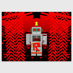 Поздравительная открытка с принтом ROBO | ROBLOX | РОБЛОКС (Z) в городе Новоалтайск, 100% бумага | плотность бумаги 280 г/м2, матовая, на обратной стороне линовка и место для марки
 | game | gamer | roblox | robo | simulator | игра | конструктор | роблок | роблокс | робо | симулятор | строительство | фигура