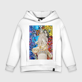 Детское худи Oversize хлопок с принтом  Colors of the world в городе Новоалтайск, френч-терри — 70% хлопок, 30% полиэстер. Мягкий теплый начес внутри —100% хлопок | боковые карманы, эластичные манжеты и нижняя кромка, капюшон на магнитной кнопке | август из прима порта | агий | александр ронданини | амазонка маттеи | амазонка скьярра | граффити | давид | краска | мазки | скульптура | современно | статуя | узоры | уличный стиль | щит