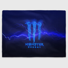 Плед 3D с принтом MONSTER ENERGY МОЛНИЯ в городе Новоалтайск, 100% полиэстер | закругленные углы, все края обработаны. Ткань не мнется и не растягивается | monster | monster energy | монстер | монстер енерджи | монстер енэрджи | монстер энерджи | энергетик | энергетический напиток
