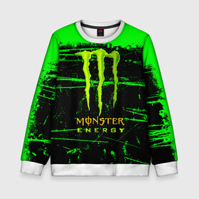 Детский свитшот 3D с принтом MONSTER ENERGY NEON LOGO в городе Новоалтайск, 100% полиэстер | свободная посадка, прямой крой, мягкая тканевая резинка на рукавах и понизу свитшота | monster | monster energy | монстер | монстер енерджи | монстер енэрджи | монстер энерджи | неон | энергетик | энергетический напиток