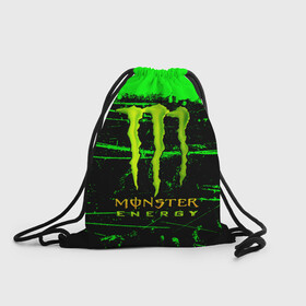 Рюкзак-мешок 3D с принтом MONSTER ENERGY NEON LOGO в городе Новоалтайск, 100% полиэстер | плотность ткани — 200 г/м2, размер — 35 х 45 см; лямки — толстые шнурки, застежка на шнуровке, без карманов и подкладки | monster | monster energy | монстер | монстер енерджи | монстер енэрджи | монстер энерджи | неон | энергетик | энергетический напиток
