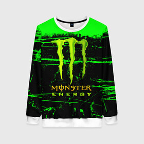 Женский свитшот 3D с принтом MONSTER ENERGY NEON LOGO в городе Новоалтайск, 100% полиэстер с мягким внутренним слоем | круглый вырез горловины, мягкая резинка на манжетах и поясе, свободная посадка по фигуре | monster | monster energy | монстер | монстер енерджи | монстер енэрджи | монстер энерджи | неон | энергетик | энергетический напиток