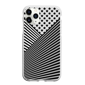 Чехол для iPhone 11 Pro Max матовый с принтом Полосатый комбинированный узор в городе Новоалтайск, Силикон |  | звезды | комбинированный | молодежный | монохромный | полосатый | серый и черный | современный | черно белый