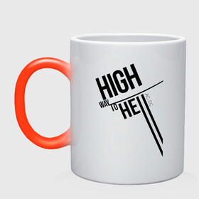 Кружка хамелеон с принтом HIGH WAY TO HELL AC - DC в городе Новоалтайск, керамика | меняет цвет при нагревании, емкость 330 мл | ac dc | acdc | acdc ас дс | angus | back in black | highway to hell | mckinnon | you | австралийская | ангус янг | ас дс | асдс | блюз | в форме | гитара | группа | крис слэйд | метал | молния | музыка | певец | рок | рок н ролл | стиви янг