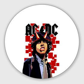 Коврик для мышки круглый с принтом AC/DC Ангус Янг в городе Новоалтайск, резина и полиэстер | круглая форма, изображение наносится на всю лицевую часть | ac dc | acdc | acdc ас дс | angus | back in black | highway to hell | mckinnon | you | австралийская | ангус янг | ас дс | асдс | блюз | в форме | гитара | группа | крис слэйд | метал | молния | музыка | певец | рок | рок н ролл | стиви янг