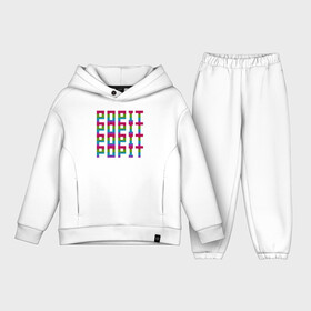 Детский костюм хлопок Oversize с принтом P O P I T в городе Новоалтайск,  |  | pop it | детский | детский принт | для ребенка | поп ит | попит