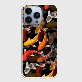 Чехол для iPhone 13 Pro с принтом Карпы кои | Японские карпы в городе Новоалтайск,  |  | восточные карпы | восточные рыбки | западные карпы | западные рыбы | карпы | карпы кои | кои | морские жители | рыбы | рыбы паттерн | японские карпы | японские кои