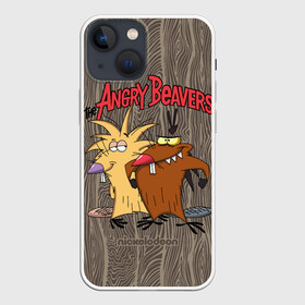 Чехол для iPhone 13 mini с принтом Крутые Бобры в городе Новоалтайск,  |  | cartoon | cartoon   series | cool beavers | deggetu | nickelodeon | norbert | деггету | крутые бобры | мульт   сериал | мультфильм | никелодеон | норберту
