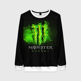 Женский свитшот 3D с принтом MONSTER ENERGY NEON | НЕОН в городе Новоалтайск, 100% полиэстер с мягким внутренним слоем | круглый вырез горловины, мягкая резинка на манжетах и поясе, свободная посадка по фигуре | monster | monster energy | монстер | монстер енерджи | монстер енэрджи | монстер энерджи | неон | энергетик | энергетический напиток