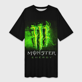 Платье-футболка 3D с принтом MONSTER ENERGY NEON  НЕОН в городе Новоалтайск,  |  | monster | monster energy | монстер | монстер енерджи | монстер енэрджи | монстер энерджи | неон | энергетик | энергетический напиток