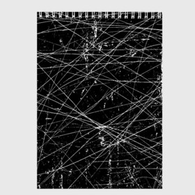 Скетчбук с принтом ТЕКСТУРА ГРАНЖ | GRUNGE  в городе Новоалтайск, 100% бумага
 | 48 листов, плотность листов — 100 г/м2, плотность картонной обложки — 250 г/м2. Листы скреплены сверху удобной пружинной спиралью | grunge | texture | гранж | краска | линии | потертости | старина | текстура