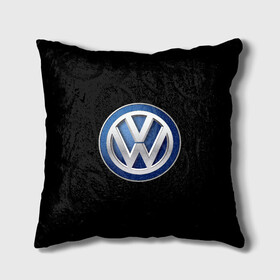 Подушка 3D с принтом Volkswagen логотип в городе Новоалтайск, наволочка – 100% полиэстер, наполнитель – холлофайбер (легкий наполнитель, не вызывает аллергию). | состоит из подушки и наволочки. Наволочка на молнии, легко снимается для стирки | Тематика изображения на принте: golf | logo | polo | tuareg | volkswagen | vw | авто | автомобиль | лого | логотип | машина | пассат | поло | сс | тачка | тигуан | туарег | фольксваген | цц