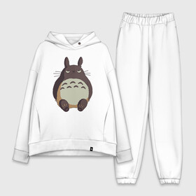 Женский костюм хлопок Oversize с принтом Серьёзный Тоторо в городе Новоалтайск,  |  | ghibli | japan | nature | neigbor | neighbour | totoro | анимация | аниме | гибли | друг | животные | лес | милый | мир | миядзаки | мой сосед тоторо | мульт | мультфильм | природа | сосед | тоторо | хаяо | хранитель | япония