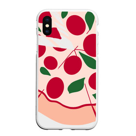 Чехол для iPhone XS Max матовый с принтом пицца и ломтик в городе Новоалтайск, Силикон | Область печати: задняя сторона чехла, без боковых панелей | Тематика изображения на принте: быстро | вкусно | еда | италия | кухня | пицца | тесто