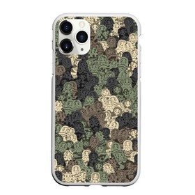 Чехол для iPhone 11 Pro матовый с принтом Камуфляж из матрёшек в городе Новоалтайск, Силикон |  | matryoshka | камуфляж | матрешка | милитари | паттерн | россия | русский | славянский | хаки