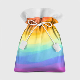 Подарочный 3D мешок с принтом РАДУЖНЫЕ ВОЛНЫ | RAINBOW WAVES (Z) в городе Новоалтайск, 100% полиэстер | Размер: 29*39 см | Тематика изображения на принте: color | paint | rainbow | rainbow waves | waves | волны | краска | радуга | радужная | радужные волны | цветная | яркая