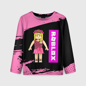Детский лонгслив 3D с принтом BARBIE | ROBLOX | РОБЛОКС (Z) в городе Новоалтайск, 100% полиэстер | длинные рукава, круглый вырез горловины, полуприлегающий силуэт
 | barbie | barby | game | gamer | roblox | simulator | игра | конструктор | роблок | роблокс | симулятор | строительство | фигура