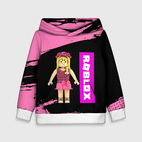 Детская толстовка 3D с принтом BARBIE | ROBLOX | РОБЛОКС (Z) в городе Новоалтайск, 100% полиэстер | двухслойный капюшон со шнурком для регулировки, мягкие манжеты на рукавах и по низу толстовки, спереди карман-кенгуру с мягким внутренним слоем | barbie | barby | game | gamer | roblox | simulator | игра | конструктор | роблок | роблокс | симулятор | строительство | фигура