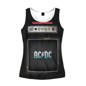 Женская майка 3D с принтом Backtracks - AC/DC в городе Новоалтайск, 100% полиэстер | круглая горловина, прямой силуэт, длина до линии бедра | ac dc | acdc | acdc ас дс | angus | back in black | highway to hell | mckinnon | you | австралийская | ангус янг | ас дс | асдс | блюз | в форме | гитара | группа | крис слэйд | метал | молния | музыка | певец | рок | рок н ролл | стиви янг