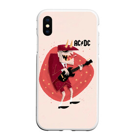 Чехол для iPhone XS Max матовый с принтом Ангус Янг AC/DC в городе Новоалтайск, Силикон | Область печати: задняя сторона чехла, без боковых панелей | ac dc | acdc | acdc ас дс | angus | back in black | highway to hell | mckinnon | you | австралийская | ангус янг | ас дс | асдс | блюз | в форме | гитара | группа | крис слэйд | метал | молния | музыка | певец | рок | рок н ролл | стиви янг