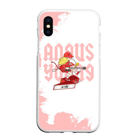 Чехол для iPhone XS Max матовый с принтом Angus Young AC/DC в городе Новоалтайск, Силикон | Область печати: задняя сторона чехла, без боковых панелей | ac dc | acdc | acdc ас дс | angus | back in black | highway to hell | mckinnon | you | австралийская | ангус янг | ас дс | асдс | блюз | в форме | гитара | группа | крис слэйд | метал | молния | музыка | певец | рок | рок н ролл | стиви янг