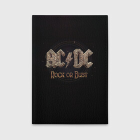 Обложка для автодокументов с принтом AC/DC Rock or Bust в городе Новоалтайск, натуральная кожа |  размер 19,9*13 см; внутри 4 больших “конверта” для документов и один маленький отдел — туда идеально встанут права | Тематика изображения на принте: ac dc | acdc | acdc ас дс | angus young | back in black | highway to hell | mckinno | австралийская | ангус янг | ас дс | асдс | блюз | в форме | гитара | группа | крис слэйд | метал | молния | музыка | певец | рок | рок н ролл | стиви янг