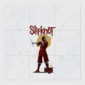Магнитный плакат 3Х3 с принтом SLIPKNOT | СЛИПКНОТ (Z) в городе Новоалтайск, Полимерный материал с магнитным слоем | 9 деталей размером 9*9 см | joey jordison | rock | slipknot | джордисон джои | петля | рок | скользящий узел | слипкнот | тяжелый рок | удавка